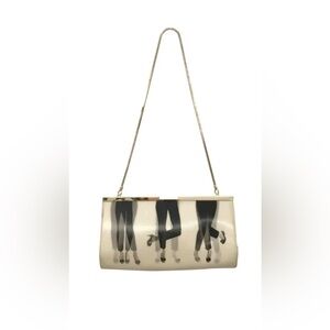 Kate Spade New York Dancing "Disco Nap Feet" lenticular clutch